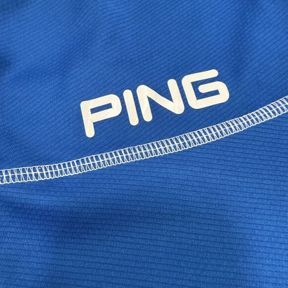 Ping Ranger Plum Creek Country Club 1/4 Zip Golf Performance Pullover Blue - Picture 2 of 8